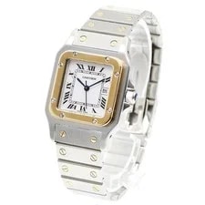 Cartier Santos GalbeeLM 81036288 Date YG Bezel White Dial Automatic 's_957476 3