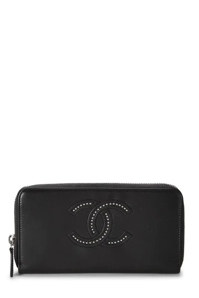 Chanel — Studded Zip Around Wallet — Accessory — resale
