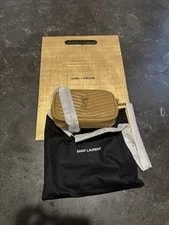 Saint Laurent Lou Camera Chevron Mini - Tabac 2