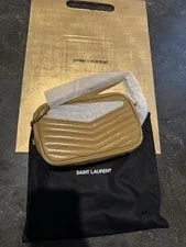 Saint Laurent Lou Camera Chevron Mini - Tabac 4