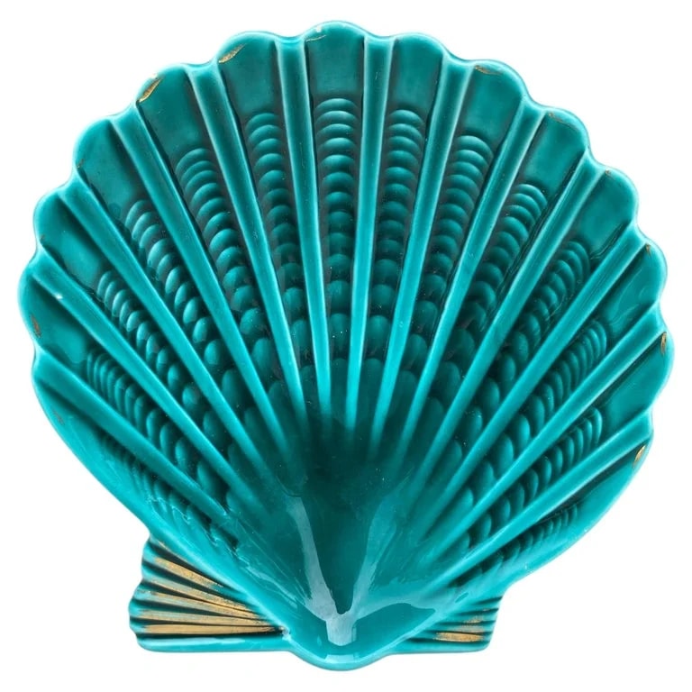 Vallauris — French Majolica Shell Dish Vallauris, Circa 1950 — Furniture — resale