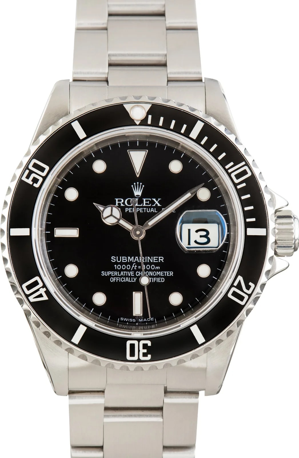 Rolex Submariner Black Dial Ref 16610 Aluminum Bezel 2