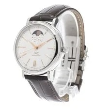 IWC Portofino IW459011 37mm SS Silver Dial Automatic Moonphase #C166 2