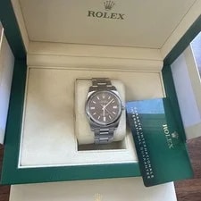Rolex — Rolex Oyster Perpetual Steel Purple Grape Dial 36mm Automatic 116000 — Watch — resale