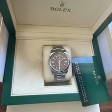 Rolex Oyster Perpetual Steel Purple Grape Dial 36mm Automatic 116000 2
