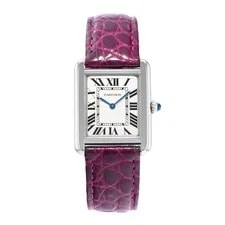 Cartier Tank Solo W1018255 2716 24mm Silver Roman Dial Steel 2017 2