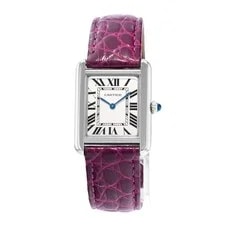 Cartier Tank Solo W1018255 2716 24mm Silver Roman Dial Steel 2017 3
