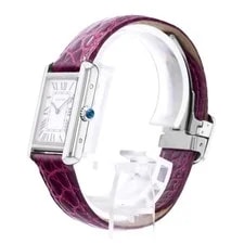 Cartier Tank Solo W1018255 2716 24mm Silver Roman Dial Steel 2017 4