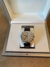 IWC — IWC Portugieser Silver Black Leather Strap - IW371446 — Watch — resale