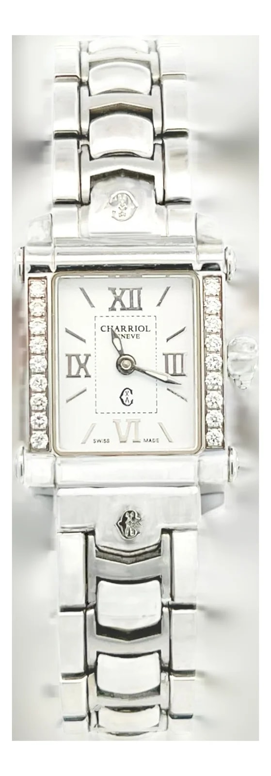 Charriol — 1990s Philippe Charriol Diamond 6.5" Stainless Steel 22.8 Mm — Watch — resale