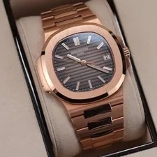 Patek Philippe Nautilus 5711/1R Rose Gold 40mm Brown Dial Bracelet Complete Set 4