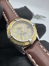 Breitling Callistino 28mmLady Quartz Date B52045 SS and 18k Gold Bezel 2