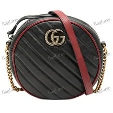Gucci — Gucci Mini GG Marmont Matelasse Torchon Round Crossbody — Handbag — deal
