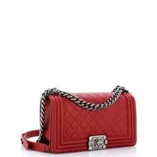Chanel Chain Around Boy Flap Quilted Old Medium 2