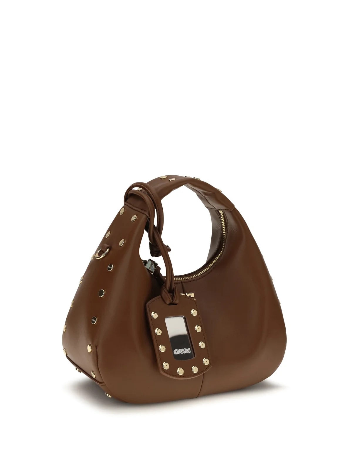 Ganni Studded Lambtouch Hobo — 2