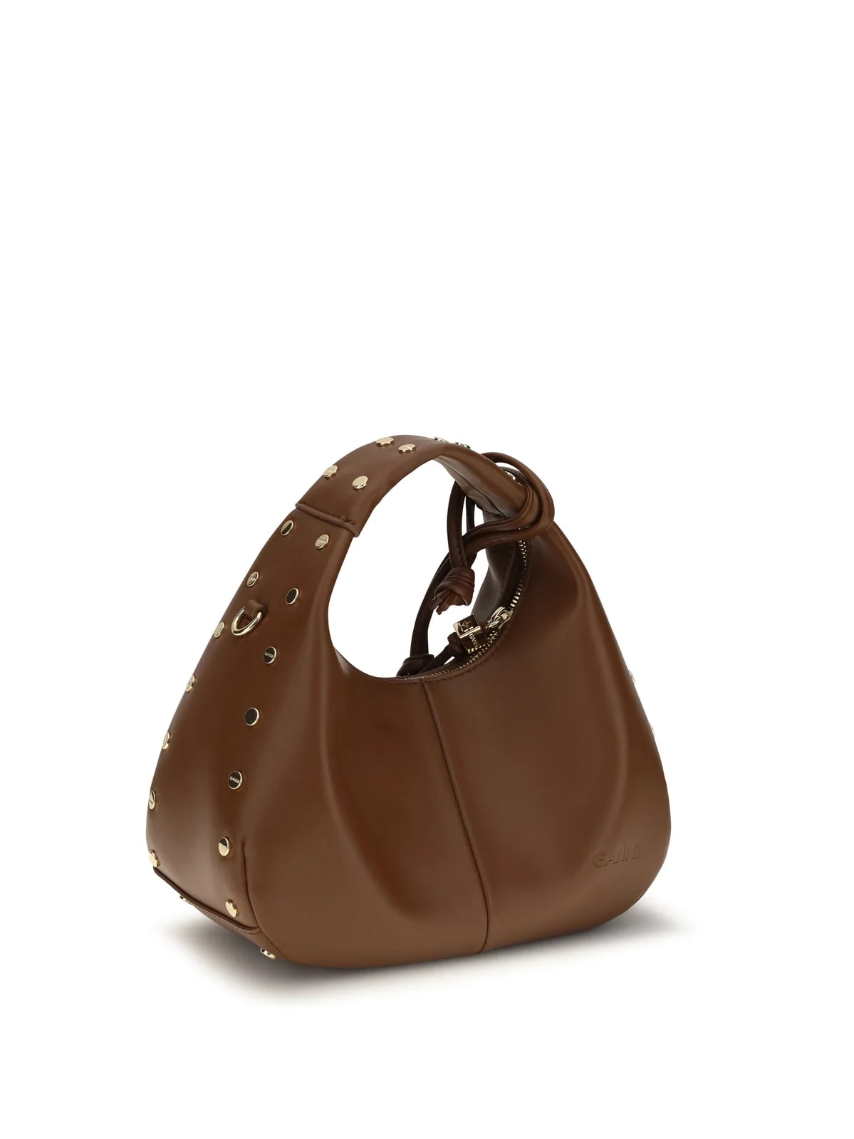 Ganni Studded Lambtouch Hobo — 3