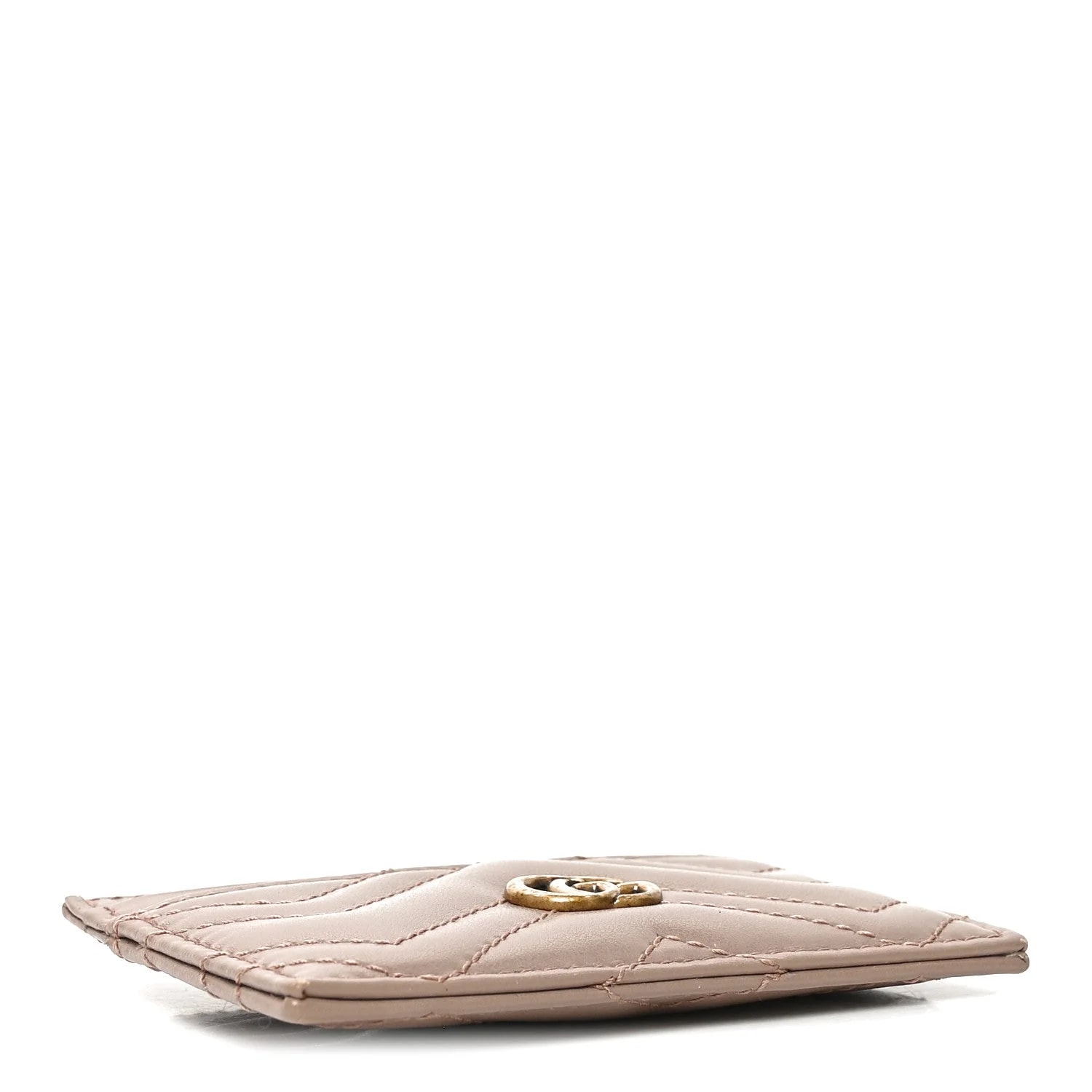 Matelasse GG Marmont Card Holder Porcelain 4