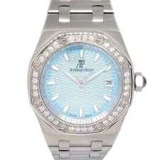 Audemars Piguet Royal Oak Ice Blue Ref.67601ST Quartz SS Diamond 154703 2