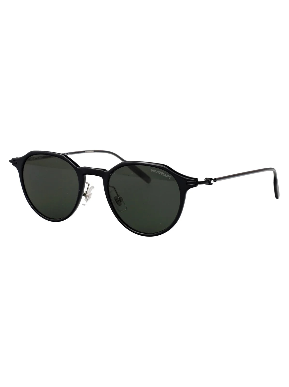 Montblanc Mb0355s Metal Round-Frame Sunglasses — 2