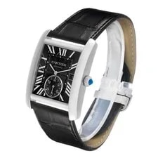 Cartier Tank MC Steel Black Dial W5330004 3