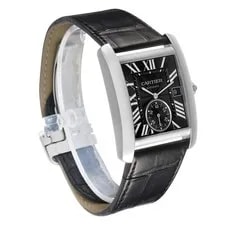 Cartier Tank MC Steel Black Dial W5330004 4