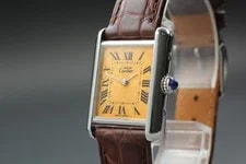 Cartier — Cartier Must Tank 2416 Must de Orange Dial Quartz Near — Watch — resale
