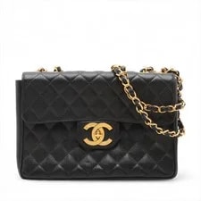 Chanel — Chanel Dekamatrasse 30 Large Grained Single Flap Double Chain — Handbag — deal