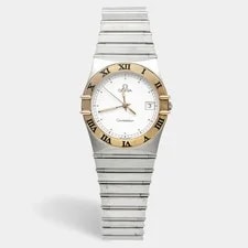 Omega — Omega Constellation 396.1070.1396.1080.1 White Dial 18k Yellow Gold Stainless — Watch — resale