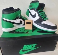 Air Jordan — Size 10.5 - Air Jordan 1 Retro OG High Lucky — Sneaker — resale