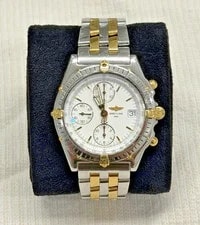 Breitling — Breitling Chronomat B13050.1 Automatic Chronograph White Dial Two Tone — Watch — resale