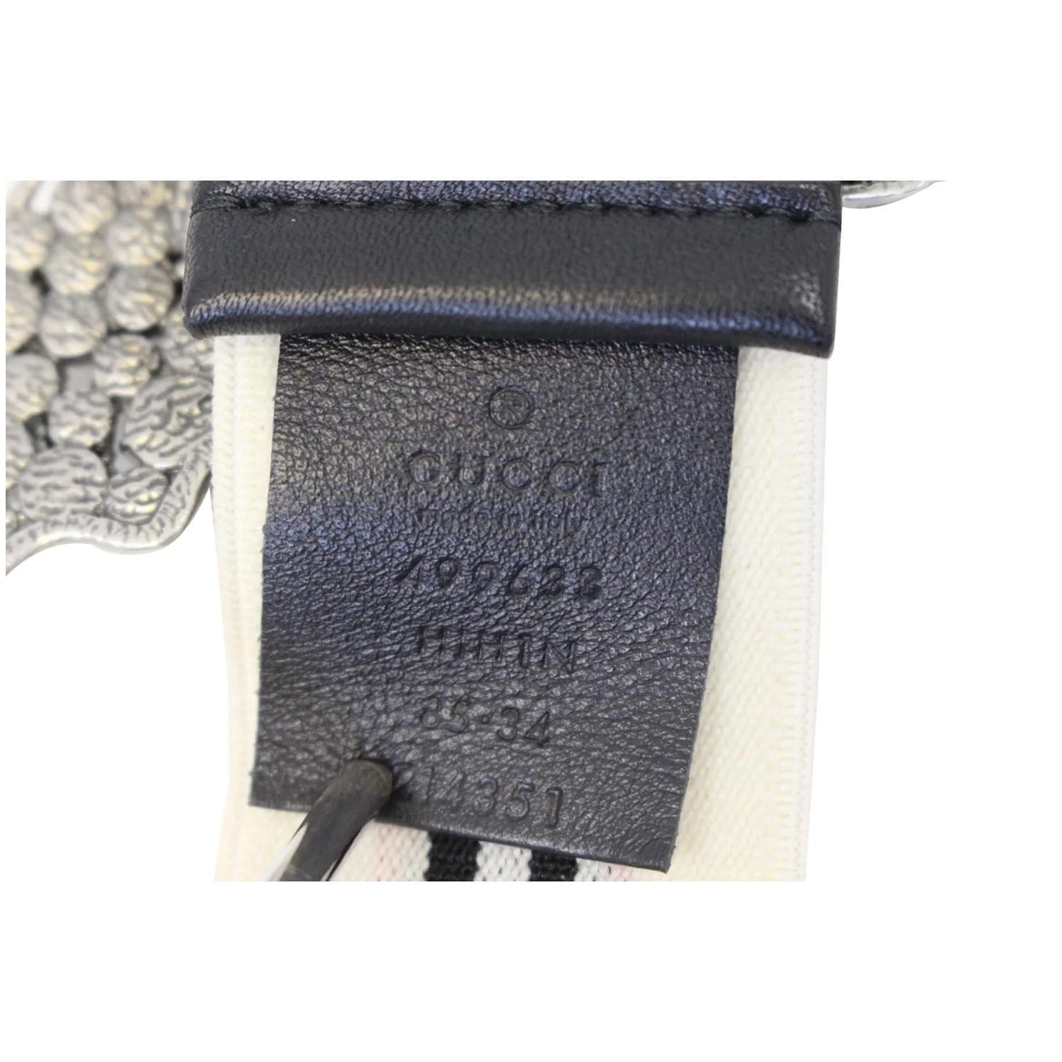 Gucci Stripe Belt With Butterfly Buckle 499633 3