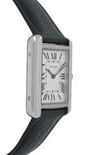 Cartier Tank Solo 3170 WSTA0030 Silver Dial Steel 24MM ' Quartz Papers 3