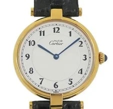 Cartier — Cartier Must Vendôme Vermeil Lm 590003 Silver #7107 — Watch — resale