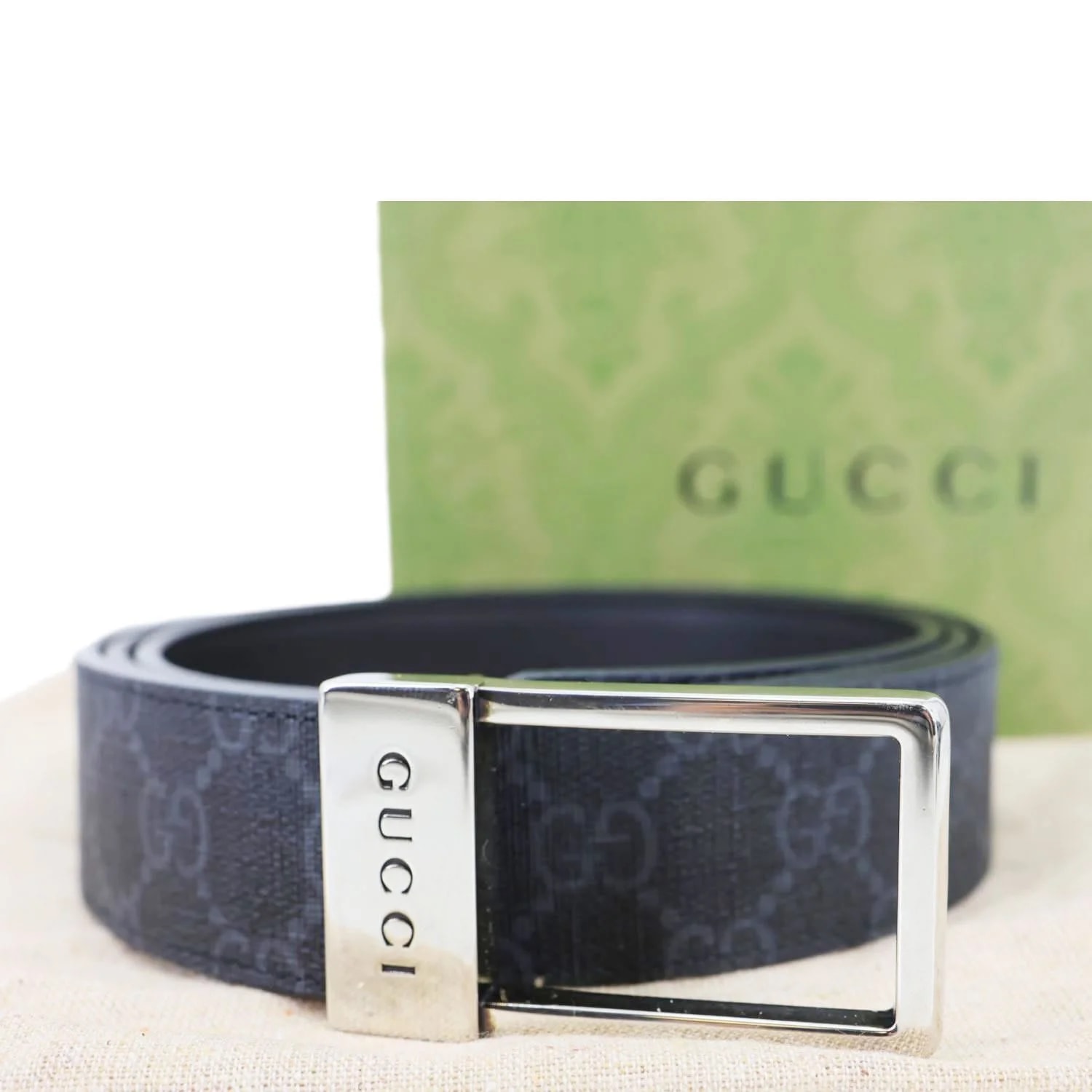 Gucci Rectangular Buckle Reversible Belt 722370 2