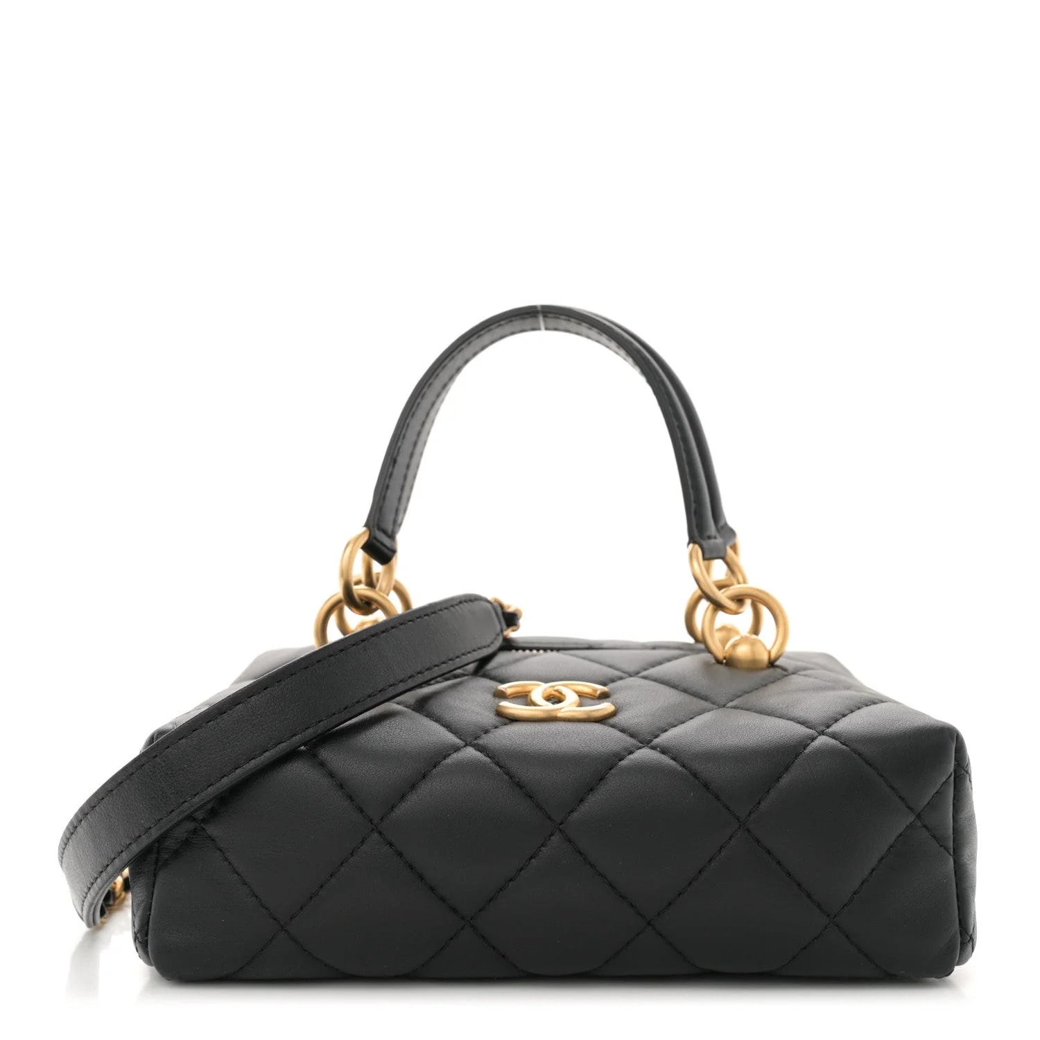 Chanel — Square Top Handle Vanity Case — Handbag — resale