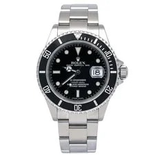 Rolex — Rolex Submariner Date 40MM 16610 Black Dial Black Ceramic Bezel Stainl — Watch — resale