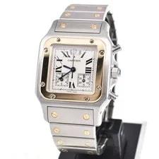 Cartier Santos Galve W20042C4 Stainless Steel/YG Quartz B#146119 2