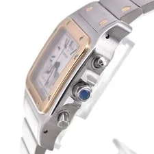Cartier Santos Galve W20042C4 Stainless Steel/YG Quartz B#146119 3