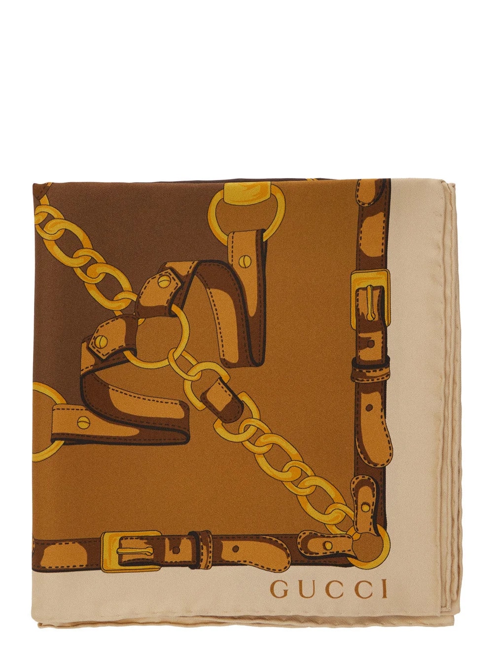 Gucci — Gucci Chain-Print Scarf — Scarfs — Accessory — resale