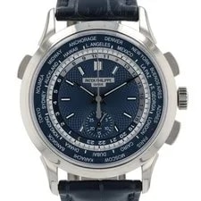 Patek Philippe World Time Blue Dial 18k White Gold 39.5mm Automatic ’S 5930G 2