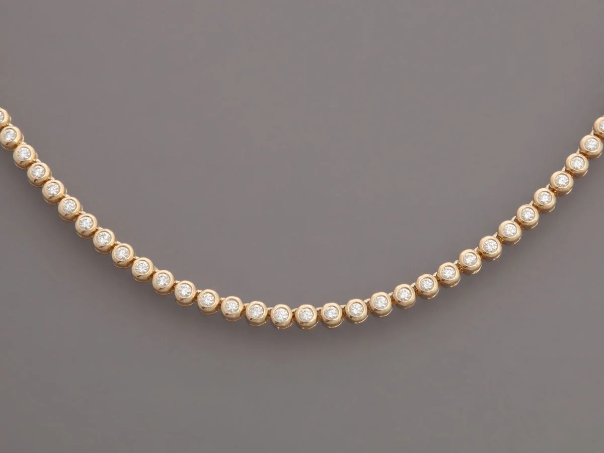 14K Yellow Gold 4.24-Carat Bezel Choker 3