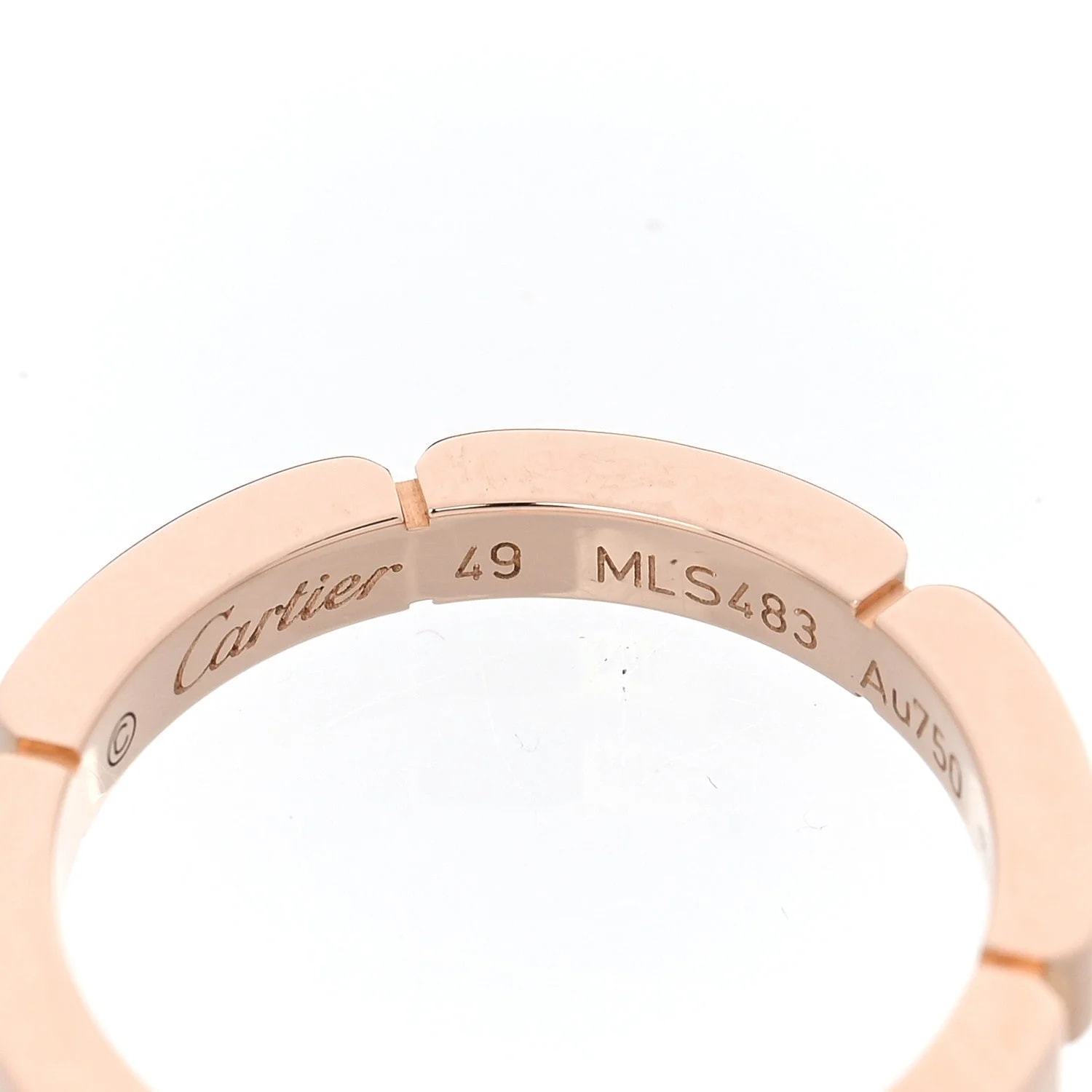 18K Maillon Panthere Wedding Band 49 5 4