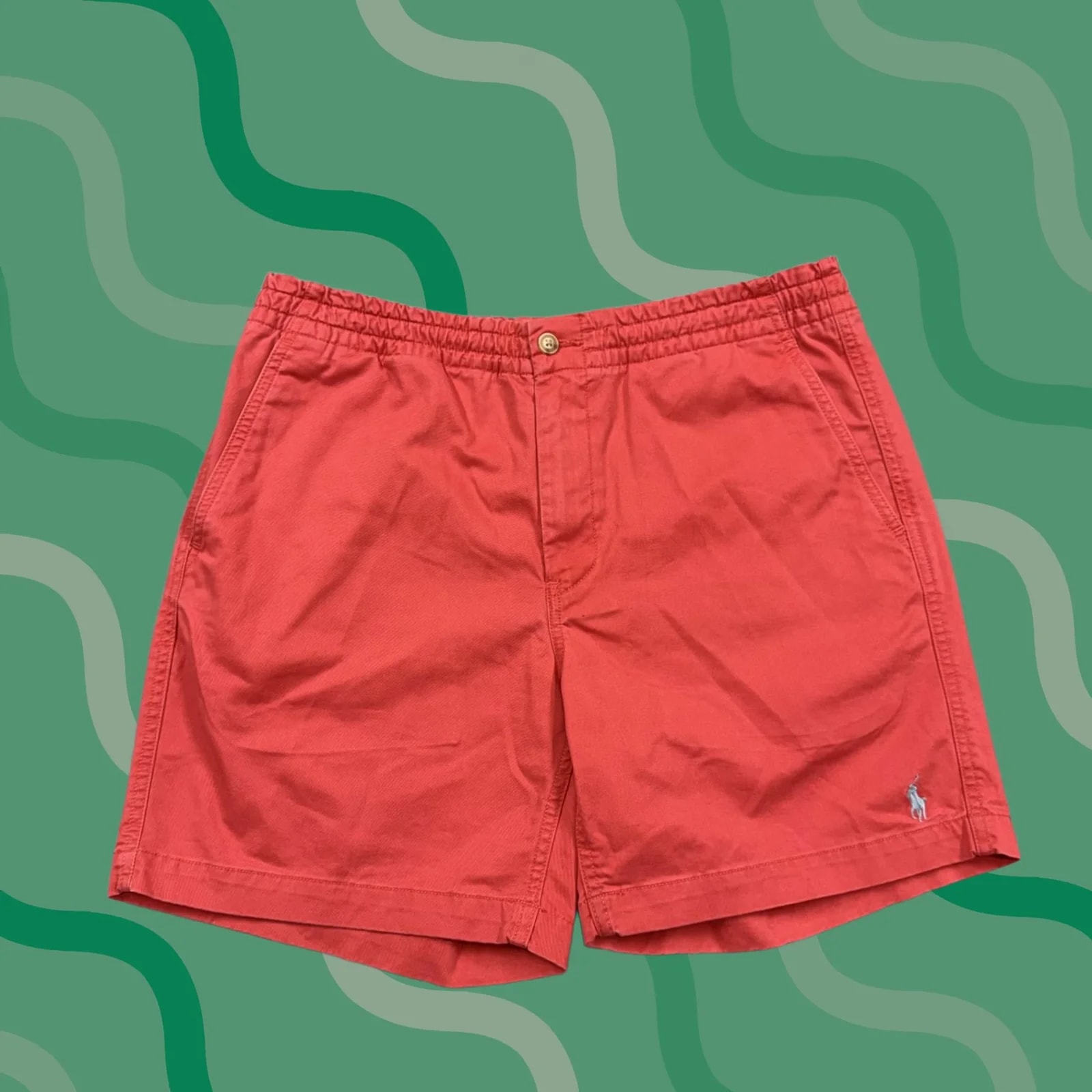Polo Ralph Lauren — Polo Ralph Lauren Medium Chino Shorts Elastic Waist Casual Summer — streetwear — resale