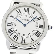 Cartier — Cartier Ronde Solo LM W6701005 Date Silver Dial Quartz Watch_960823 — Watch — resale