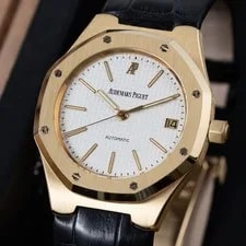 Audemars Piguet — Audemars Piguet Royal Oak 36mm 18k Yellow Gold Automatic White Dial Ref. 14800BA — Watch — resale