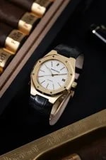 Audemars Piguet Royal Oak 36mm 18k Yellow Gold Automatic White Dial Ref. 14800BA 2
