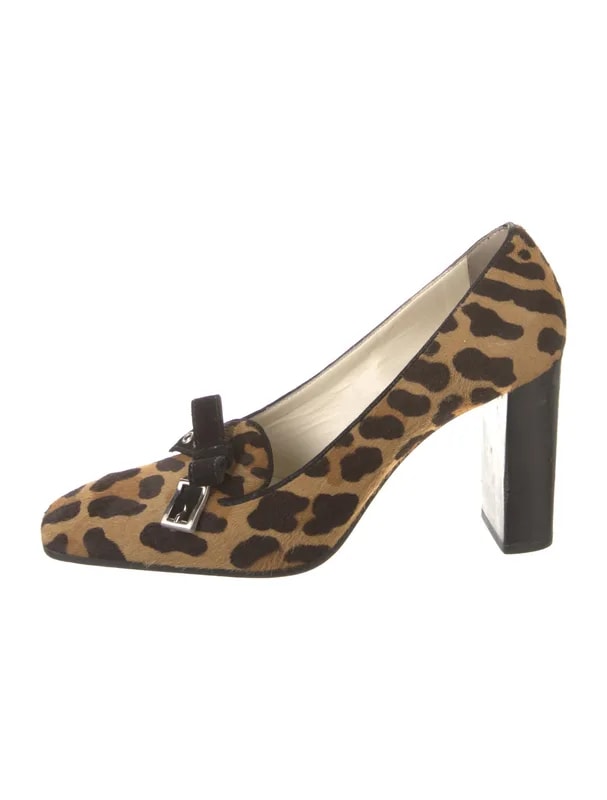 Prada — Ponyhair Animal Print — Designer Shoe — resale
