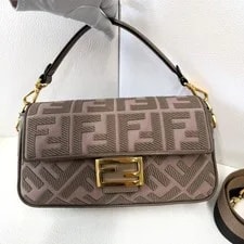 Fendi Baguette Medium GHW Crossbody Auth 3