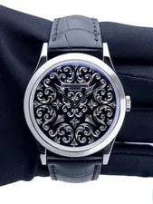 Patek Philippe 5088P Hand Engraved Dial Platinum Box Papers 2