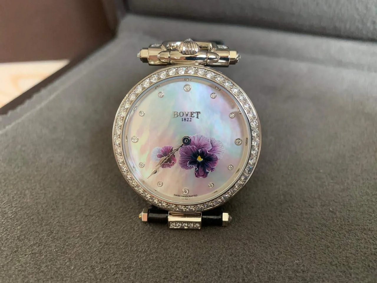 Worldofluxuryus — Bovet Amadeo Fleurier 39mm "Pansy" in 18K White Gold — Watch — resale